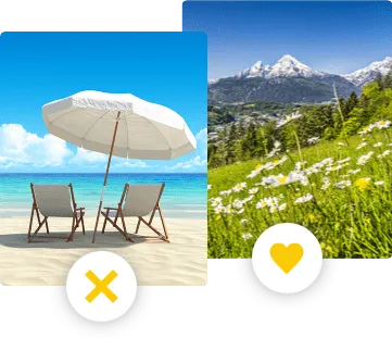 Strand oder Berge?